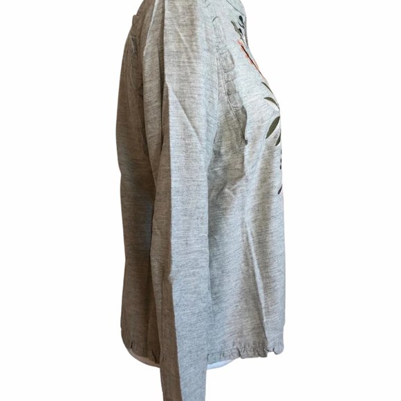 SALE!!!!! NWT THML Long Sleeve Embroidered Knit Shirt - Picture 3 of 6